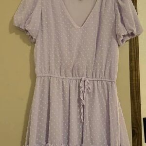 Lavender Polka Dot Women's Top